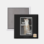 Mah Tummy hat glücklich Magnet (Vorderseite/Rückseite)