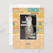 Mah Tummy hat glücklich Postkarte (Vorne/Hinten)