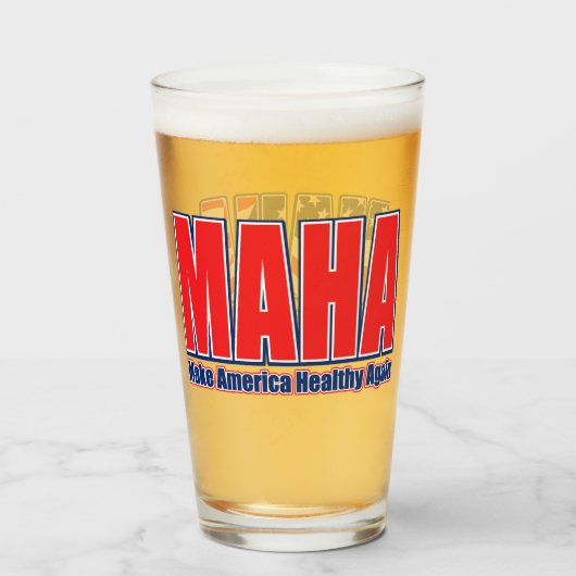 MAHA: Amerika wieder gesund machen Glas (Vorne (Gefüllt))