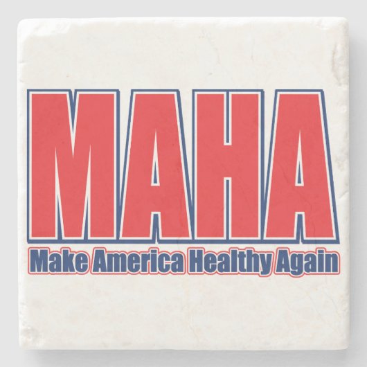 MAHA: Amerika wieder gesund machen Steinuntersetzer (Vorderseite)