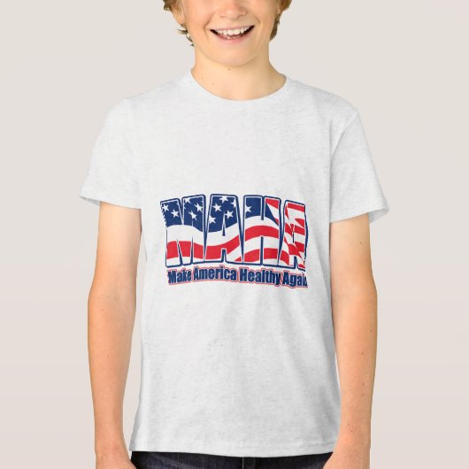 MAHA: Amerika wieder gesund machen Tri-Blend Shirt (Vorderseite)