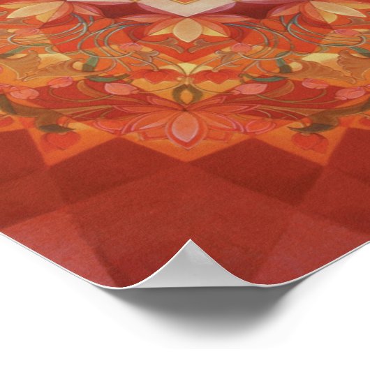 Maha Durga Yantra Poster (Ecke)