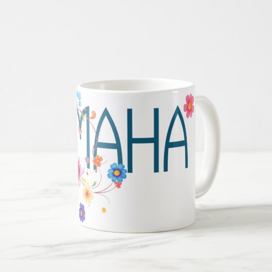MAHA Floral Kaffeetasse (VorderseiteRechts)