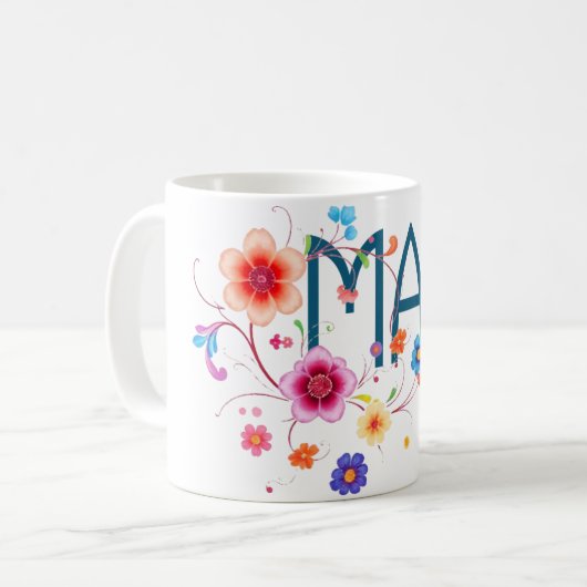 MAHA Floral Kaffeetasse (Vorderseite Links)