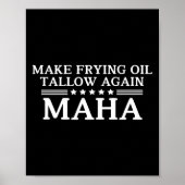 Maha Frittieröl wieder zum Stilllegen von Saatöl m Poster (Vorne)