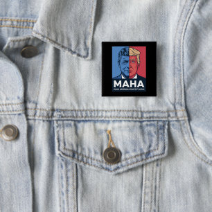MAHA Mach Amerika wieder gesund Trump 2024 Button