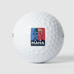 MAHA Mach Amerika wieder gesund Trump 2024 Golfball