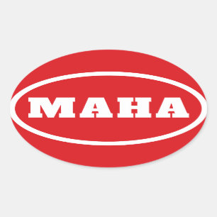 MAHA macht Amerika wieder gesund Ovaler Aufkleber