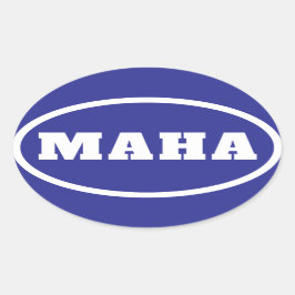 MAHA macht Amerika wieder gesund Ovaler Aufkleber