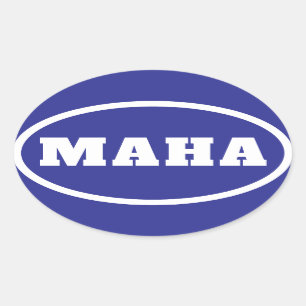 MAHA macht Amerika wieder gesund Ovaler Aufkleber