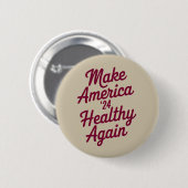 MAHA macht Amerika wieder gesund patriotisch Button (Vorne & Hinten)