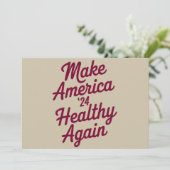 MAHA macht Amerika wieder gesund patriotisch Einladung (Stehend Vorderseite)