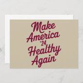 MAHA macht Amerika wieder gesund patriotisch Einladung (Vorne/Hinten)