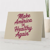 MAHA macht Amerika wieder gesund patriotisch Karte (Vorderseite)