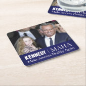 MAHA macht Amerika wieder gesund Robert Kennedy jr Rechteckiger Pappuntersetzer (angewinkelt)