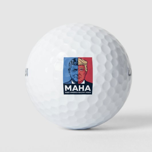 MAHA macht Amerika wieder gesund, Trump 2024 Golfball (Vorderseite)