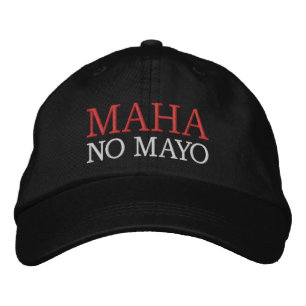 MAHA NO MAYO EMBROIDERIERTE BASEBALL CAP BESTICKTE BASEBALLKAPPE