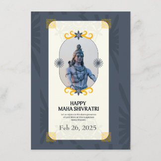 Maha Shivaratri Gebet Card 2025 Begleitkarte