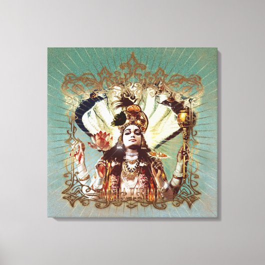 MAHA VISHNU - Wrapped Canvas Leinwanddruck (Vorderseite)
