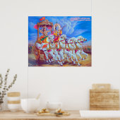 Mahabharat - Lord Krishna & Arjun Poster (Küche)