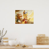 Mahabharat - Lord Krishna & Arjun Poster (Küche)