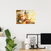 Mahabharat - Lord Krishna & Arjun Poster (Heimbüro)
