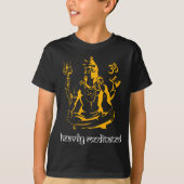 Mahadev sitzend heftig meditierter Hinduist T-Shirt (Vorderseite)