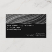 Mahaghoni Texture Woods Grain Logo Grau Visitenkarte (Rückseite)