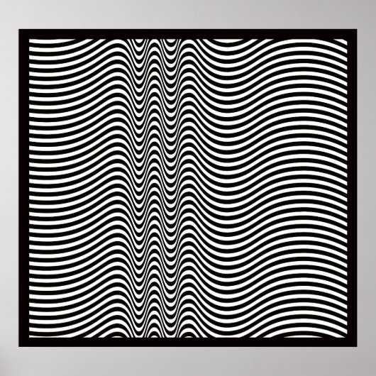 Mahagonia Op Art Poster (Vorne)