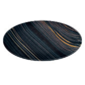 MahagoniGoldsheen Obsidian Schneidebrett (Ecke)