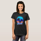 Mahai'ula Beach Hawaii Retro Tropical Palm Trees V T-Shirt (Vorne ganz)