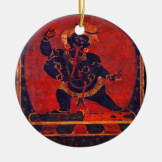 Mahakala, 12. Jahrhundert Keramik Ornament