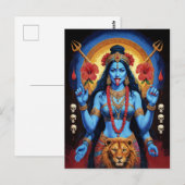 Mahakali Postkarte (Vorne/Hinten)