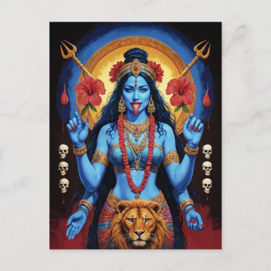 Mahakali Postkarte (Vorderseite)