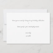 Mahal | floral | tropisch | AQUAMARIN | Vielen Dan Dankeskarte (Rückseite)