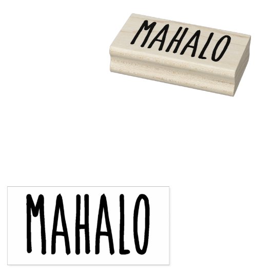 Mahalo5 Gummistempel (Stempel)