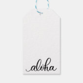 Mahalo Aloha Gift Tags Geschenkanhänger (Rückseite)