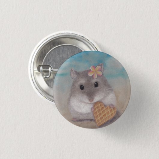 Mahalo am Strand Button (Vorne & Hinten)