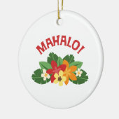 Mahalo Blume Keramik Ornament (Links)