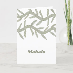 Mahalo Dankeskarte