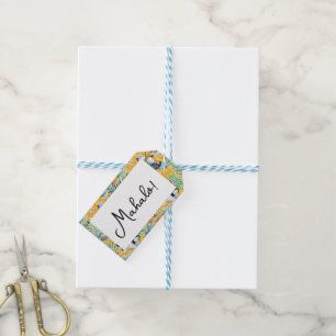 Mahalo Favor Tag Ananas Geschenkanhänger