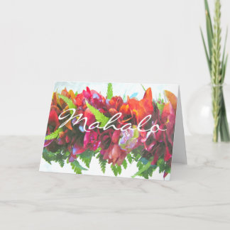 Mahalo Haku Lei Dankeskarte