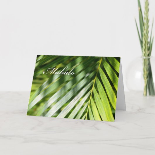 Mahalo Hawaii Card Dankeskarte (Vorderseite)