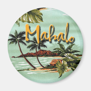 Mahalo hawaiische Insel-Aufkleber Magnet