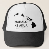 Mahalo KE Akua Fernlastfahrer-Hut Truckerkappe (Vorderseite)