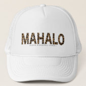 MAHALO Leopard Pattern Truckerkappe (Vorderseite)