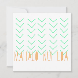 Mahalo Nui Loa Card