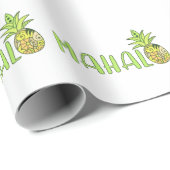 Mahalo Pineaple Geschenkpapier (Rolleneckpunkt)