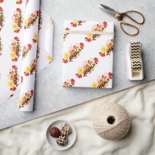 Mahalo Plumeria Geschenkpapier