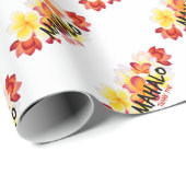 Mahalo Plumeria Geschenkpapier (Rolleneckpunkt)